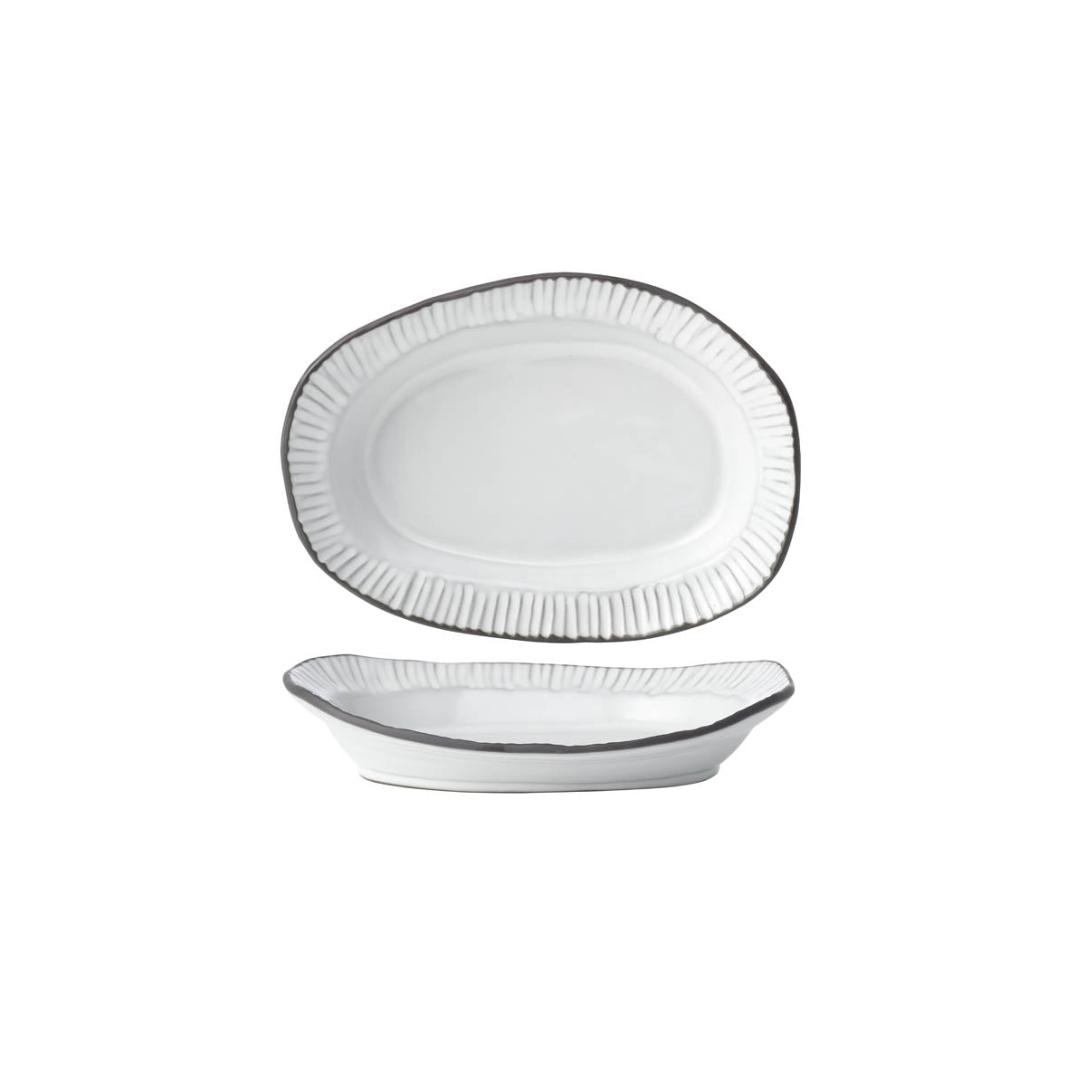 TABLEKRAFT LINEA ORGANICS PLATTER 230x170x50mm WHITE Box of 5 - Hospitality Connect