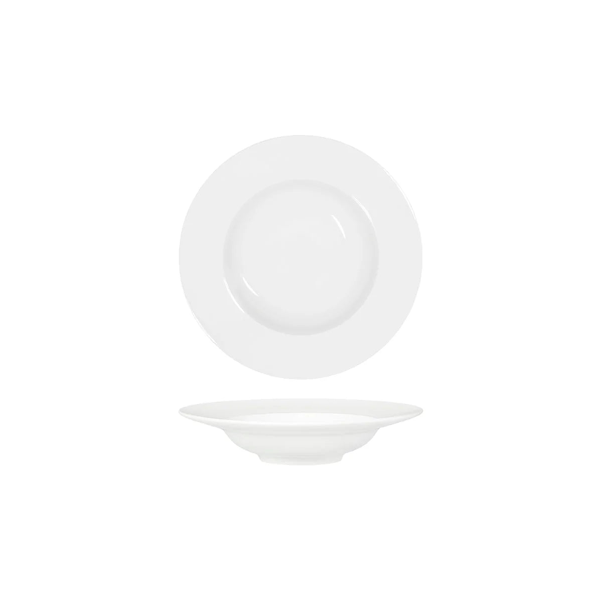 TABLEKRAFT CORE WHITE PASTA PLATE WIDE RIM 270x60mm Box of 3 - Hospitality Connect