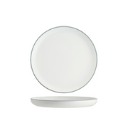 TABLEKRAFT CORE ROUND PLATE WALLED LIP 270x26mm WHI/GRY RIM Box of 3