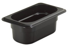 CAMBRO GN 1/9 Food Pan 65mm Deep - Black Box of 6 - Hospitality Connect