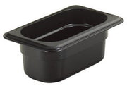 CAMBRO GN 1/9 100mm Polycarb .85L - Black Box of 6 - Hospitality Connect