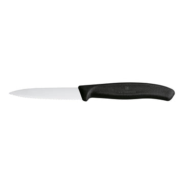 Victorinox Paring Knife, Wavy Edge 8cm - Black - Hospitality Connect