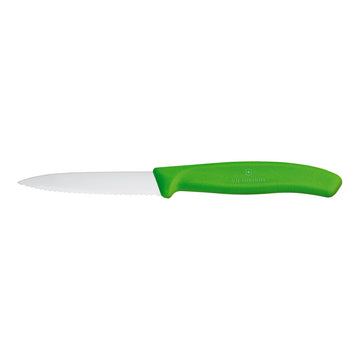 Victorinox Paring Knife, Wavy Edge 8cm - Green - Hospitality Connect