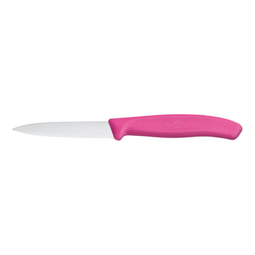 Victorinox Paring Knife, Wavy Edge 8cm - Pink - Hospitality Connect