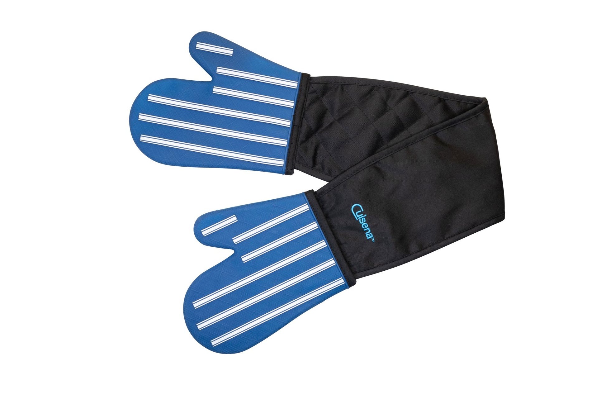 CUISENA Silicone Fabric D'be Glove Stripe - Blu - Hospitality Connect