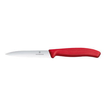 Victorinox Paring Knife, Wavy Edge 10cm - Red - Hospitality Connect