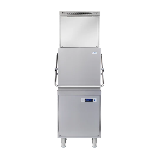 Classeq CP500SR passthrough dishwasher with steam recovery system, stainless steel exterior, and control panel.