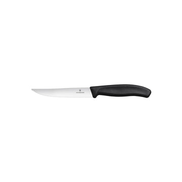 Victorinox Steak & Pizza Knife "Gourmet", Wavy Edge 12cm - Black - Hospitality Connect