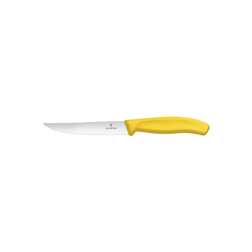 Victorinox Steak & Pizza Knife "Gourmet", Wavy Edge 12cm - Yellow - Hospitality Connect