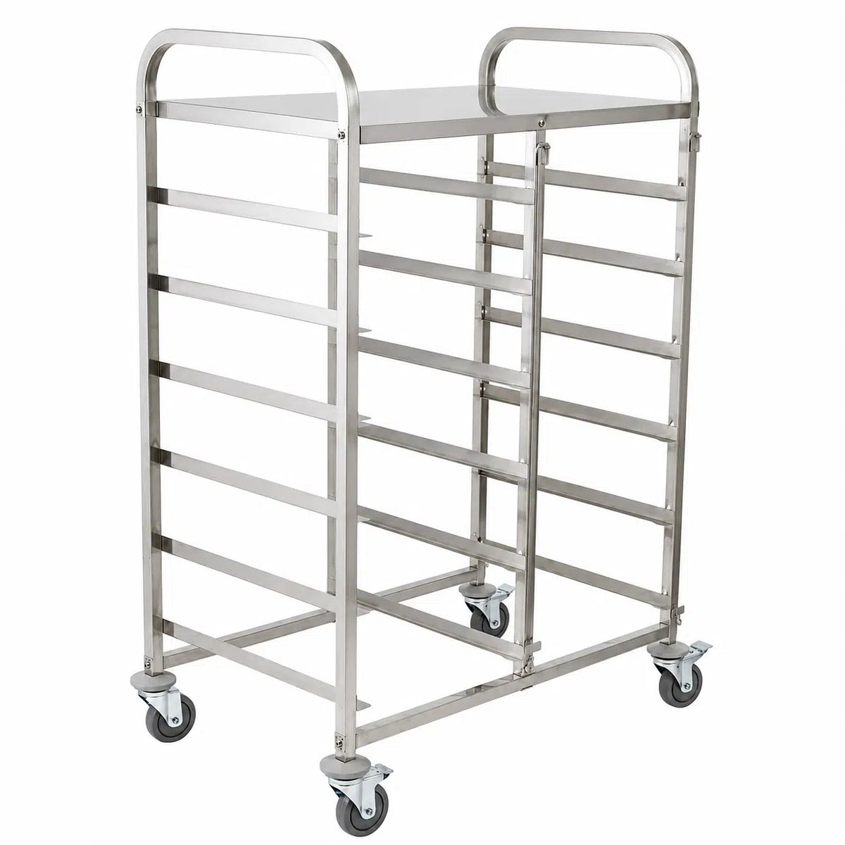 KH HEALTHCARE MEAL DELIVERY TROLLEY 6 TIER 12 TRAY S/STEEL