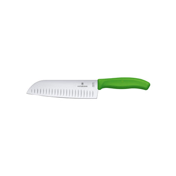 Victorinox Santoku Knife, Fluted Edge 17cm - Green - Hospitality Connect