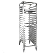 KH GASTROBAKER 15 TIER GN / BAKERS TRAY TROLLEY FOR 1/1GN AND 600 X 400MM TRAYS S/STEEL
