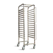 KH 15 TIER BAKERS TROLLEY. SUITS 600 x 400mm TRAYS S/STEEL