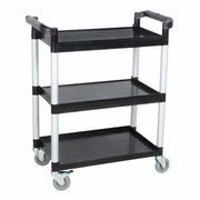 KH 3 TIER TROLLEY SMALL 810 x 410 x 910mm HIGH BLACK