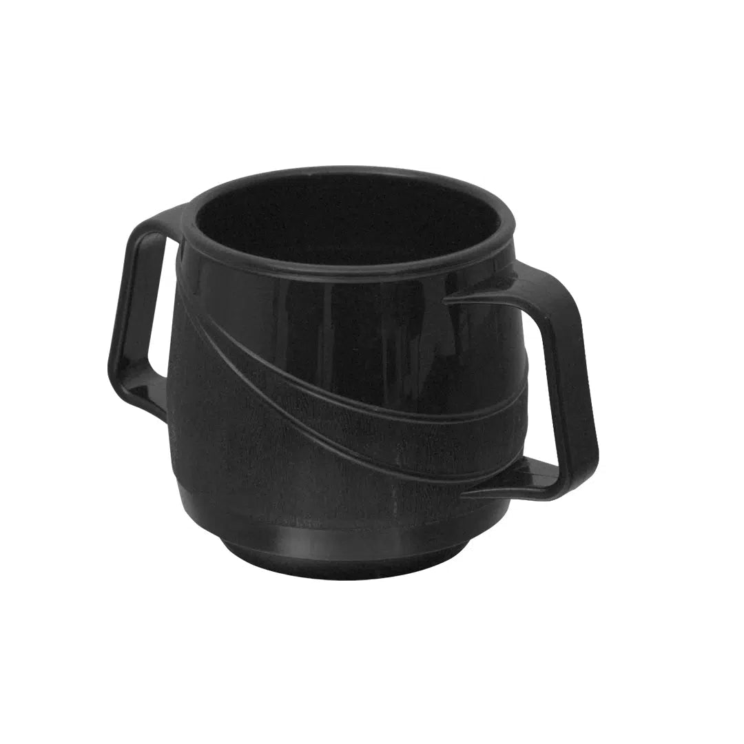 KH HEALTHCARE MODERNE BEV MUG INSULATED DOUBLE HDLE 250ml BLACK PP/PU (#33) Box of 24
