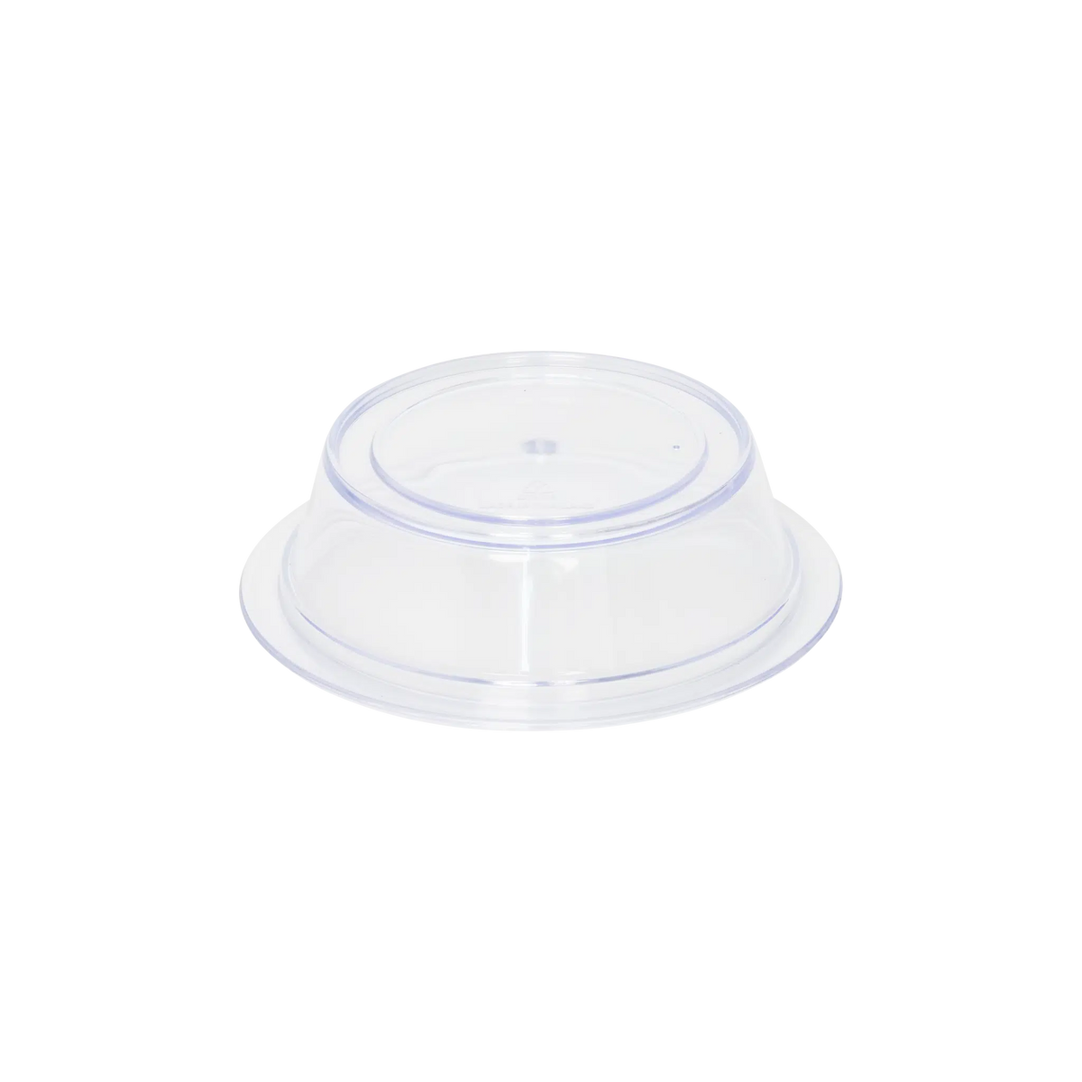 KH HEALTHCARE ROUND COVER CLEAR 125mm LOW PROFILE SAN (#47) Box of 12