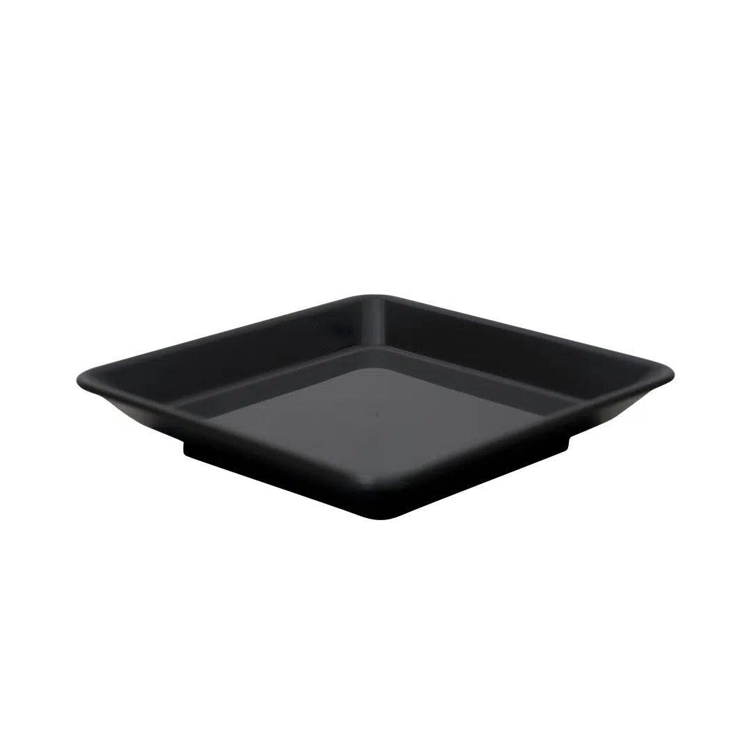 KH HEALTHCARE BREAD/BUTTER PLATE 140 x 140mm BLACK PP (#23) Box of 12