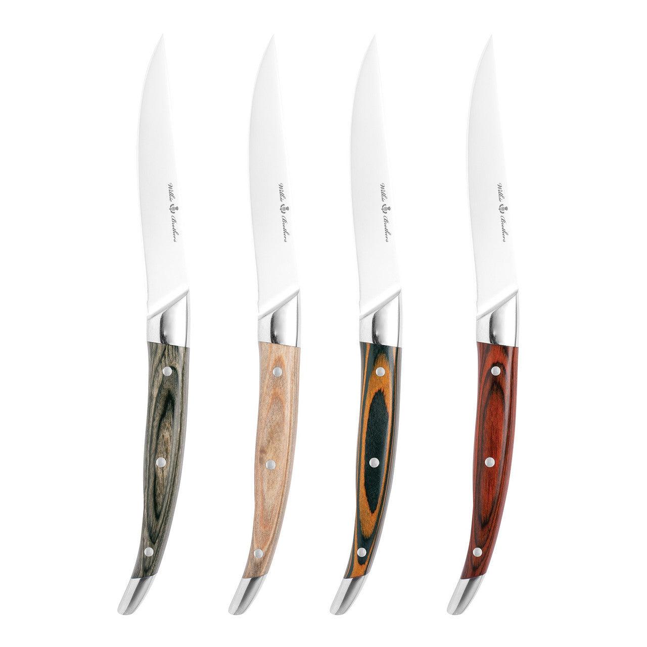 Wilkie Brothers 4 Piece Steak Knife Set - Pakka Wood 4 colours99500 - Hospitality Connect