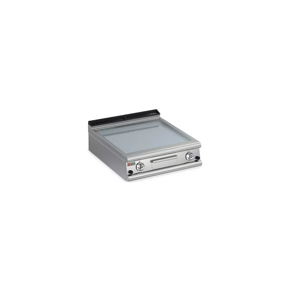 BARON 2 Burner Gas Fry Top With Smooth Mild Steel Plate - Hospitality Connect