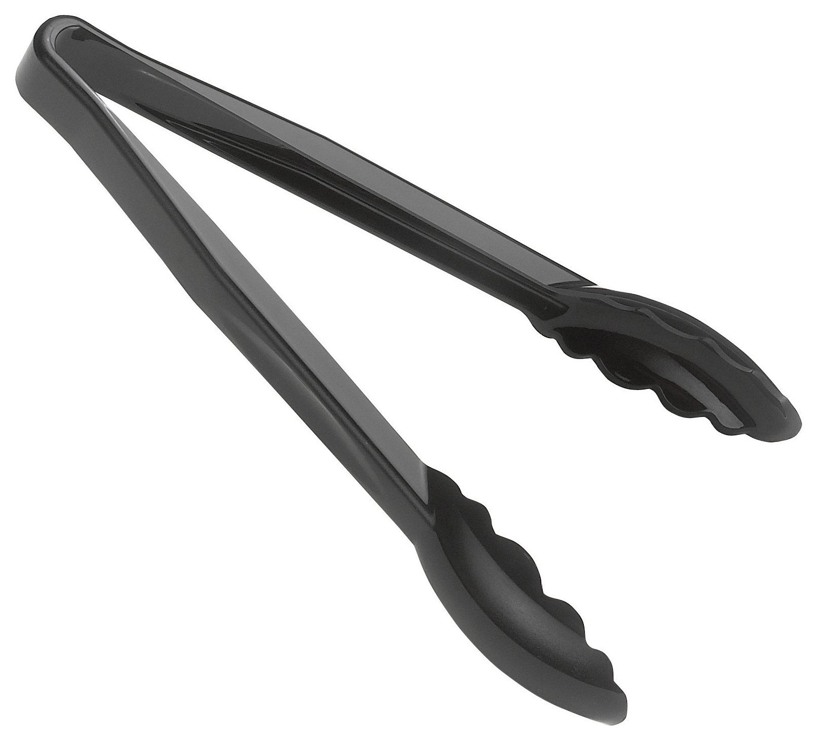 CAMBRO Scalloped Tong 23cm Black Box of 12