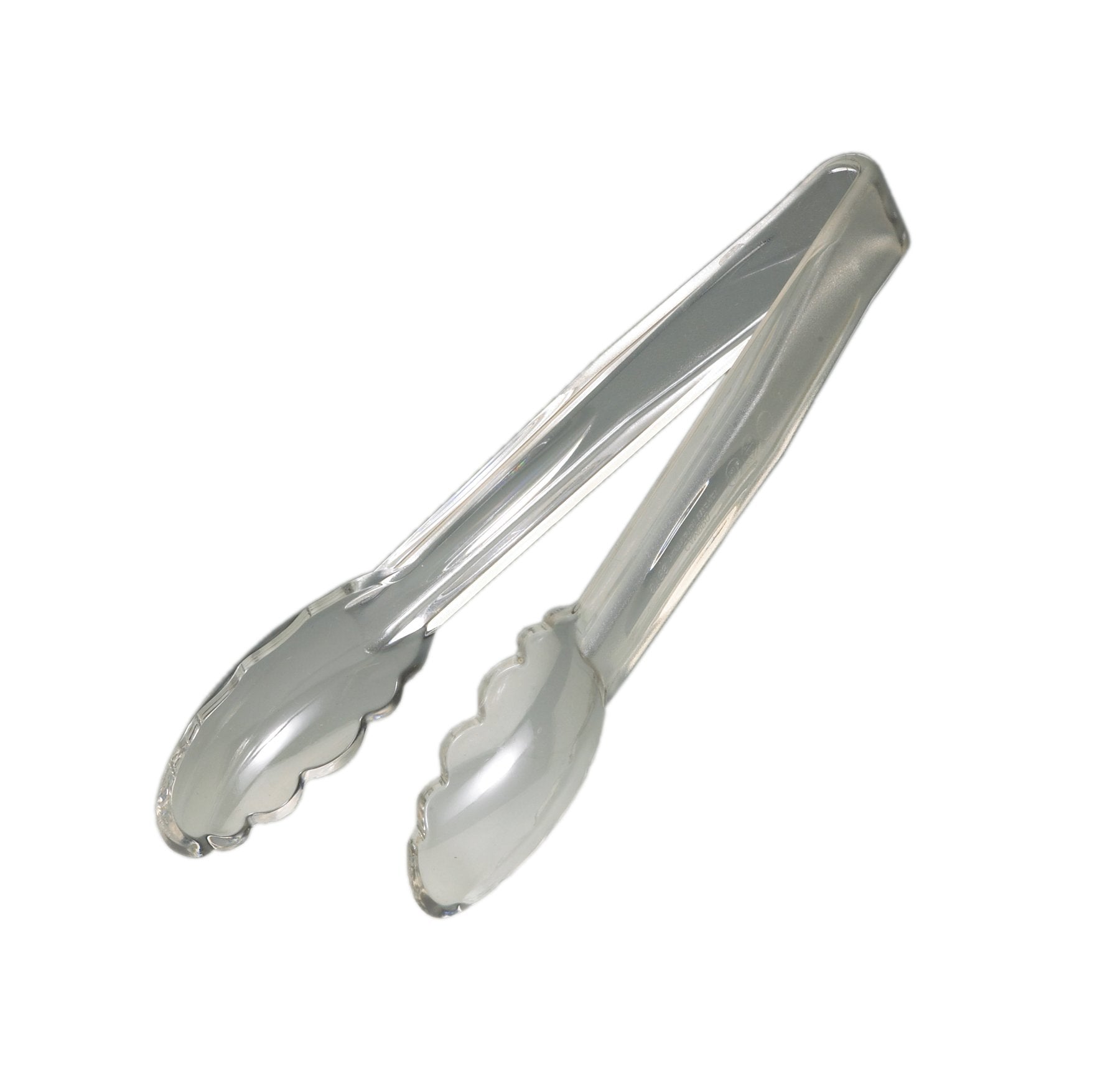 CAMBRO Scalloped Tong 23cm Clear Box of 12
