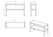 KitchenKnock Single Overshelf - AFOD - 1200×350×750mm 415901 - Hospitality Connect