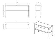 KitchenKnock Single Overshelf - AFOD - 1500×350×750mm 415902 - Hospitality Connect