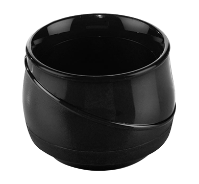 Aladdin Temp-Rite Allure 5 oz. Round Insulated Soup Bowl, Black Box of 48 ALC370 - Hospitality Connect