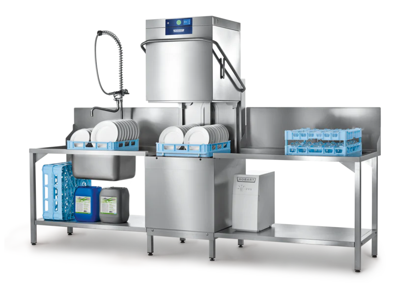 Hobart Profi AMXR-VHL Hood-Type Dishwasher with Vapostop & Auto Hood Lift - Hospitality Connect