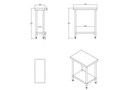 KitchenKnock Working Bench Without Splash Back - 700 Series - AWF - 300×700×900mm 631095 - Hospitality Connect