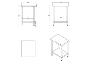 KitchenKnock Working Bench Without Splash Back - 700 Series - AWF - 600×700×900mm 423916 - Hospitality Connect