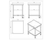 KitchenKnock Working Bench Without Splash Back - 800 Series - AWF - 700×800×900mm 419920 - Hospitality Connect