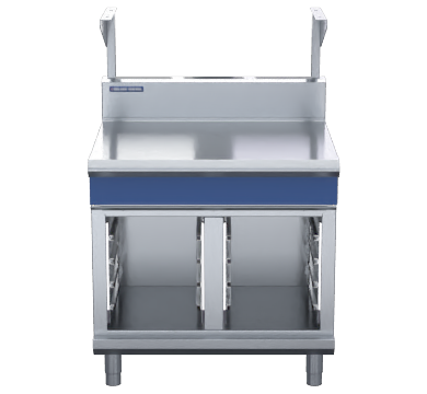 Blue Seal Evolution Series B90S-CB - 900mm Bench Top With Salamander Support Cabinet Base - Hospitality Connect
