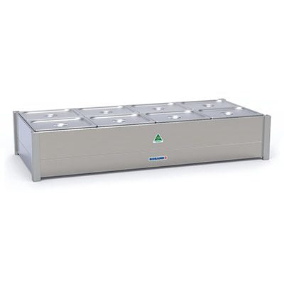 Roband Hot Bain Marie 8 x 1/2 size pans, double row BM24A