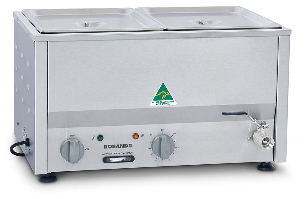 Roband Counter Top Bain Marie 2 x 1/2 size 100mm pans BM2A