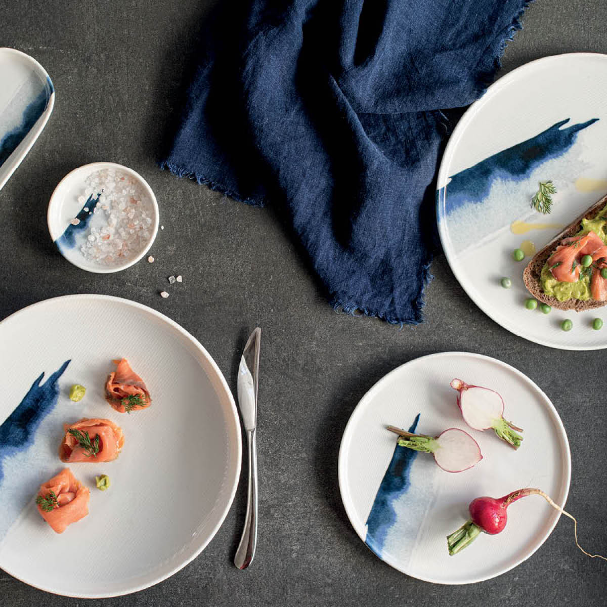 BONNA BLUE WAVE HYGGE OVAL DISH 100x22mm (BLWHYG10OV) Box of 6 - Hospitality Connect