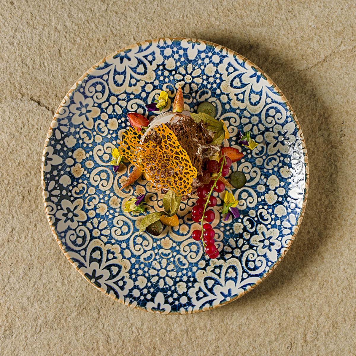 BONNA ALHAMBRA ROUND FLAT PLATTER 320x25mm (ALHGRM32PZ) Box of 6 - Hospitality Connect