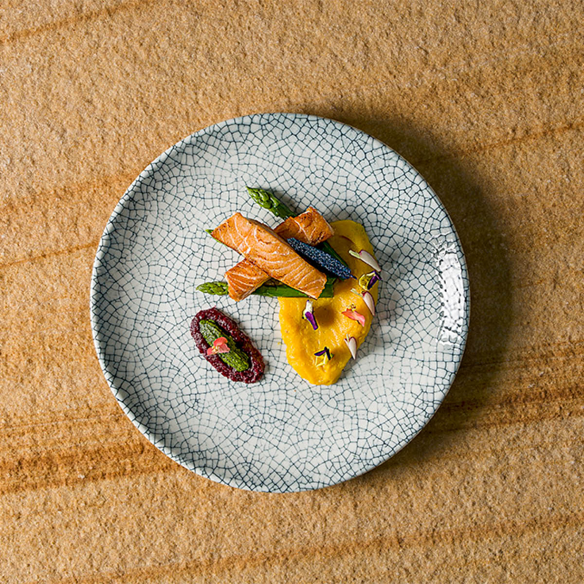 BONNA MITO DENIM ROUND COUPE PLATE 210x20mm (MTODNGRM21DZ) Box of 6 - Hospitality Connect