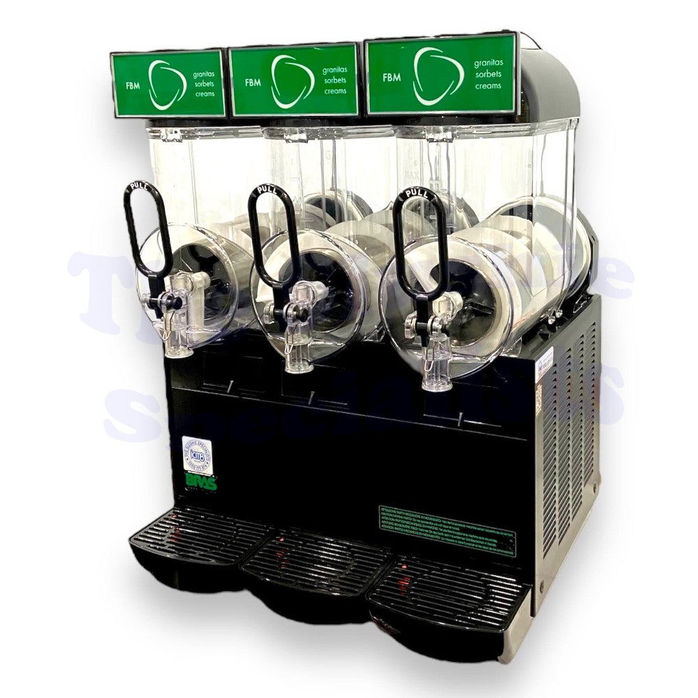 BRAS FBM3 Black Slushie Machine 3 x 10L