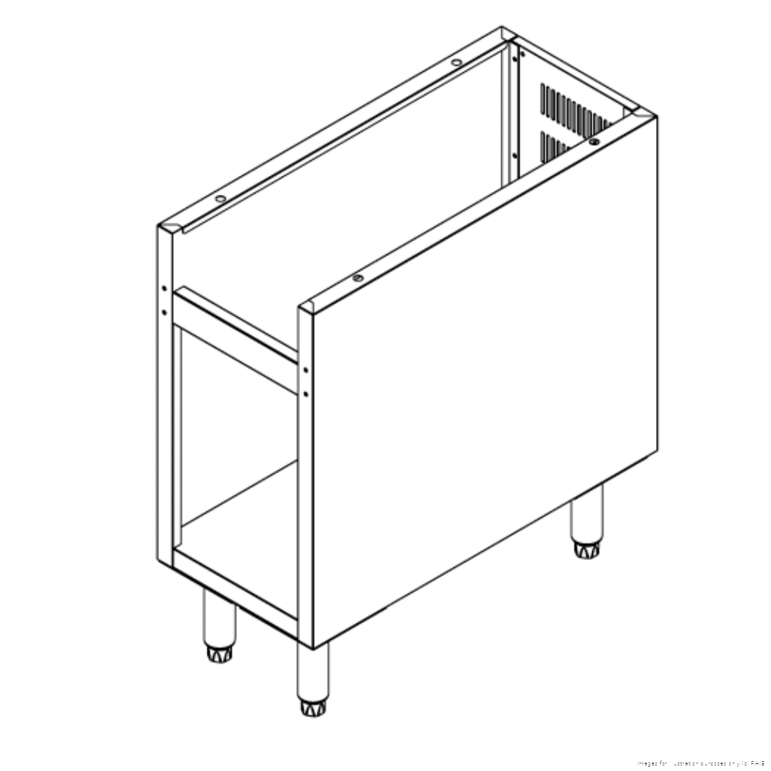Brenner SS Cabinet for Brenner Forge 800 Series 300 mm Wide Machine - BREG8-300E