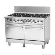 Brenner Forge 800 Series NG Gas Range with Oven (8 Burner, Double Oven) - BREG8RO-1200N