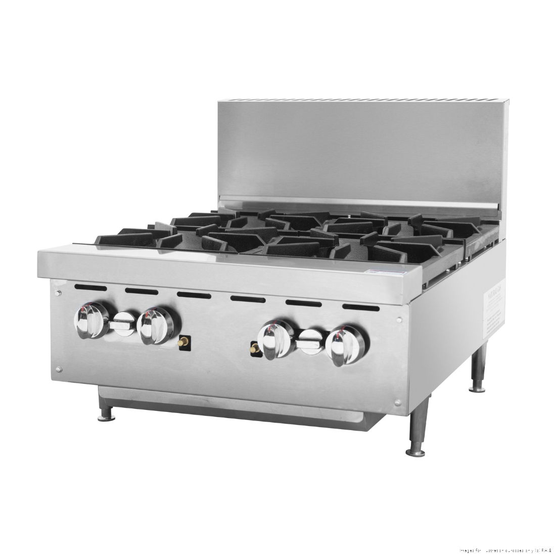 Brenner Forge 800 Series NG Gas Range with Oven (4 Burner, 1 Oven) - BREG8RO-600N