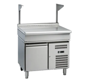 Waldorf 800 Series BTL8900S-RB - 900mm Bench Top With Salamander Support Low Back Version – Refrigerated Base - Hospitality Connect