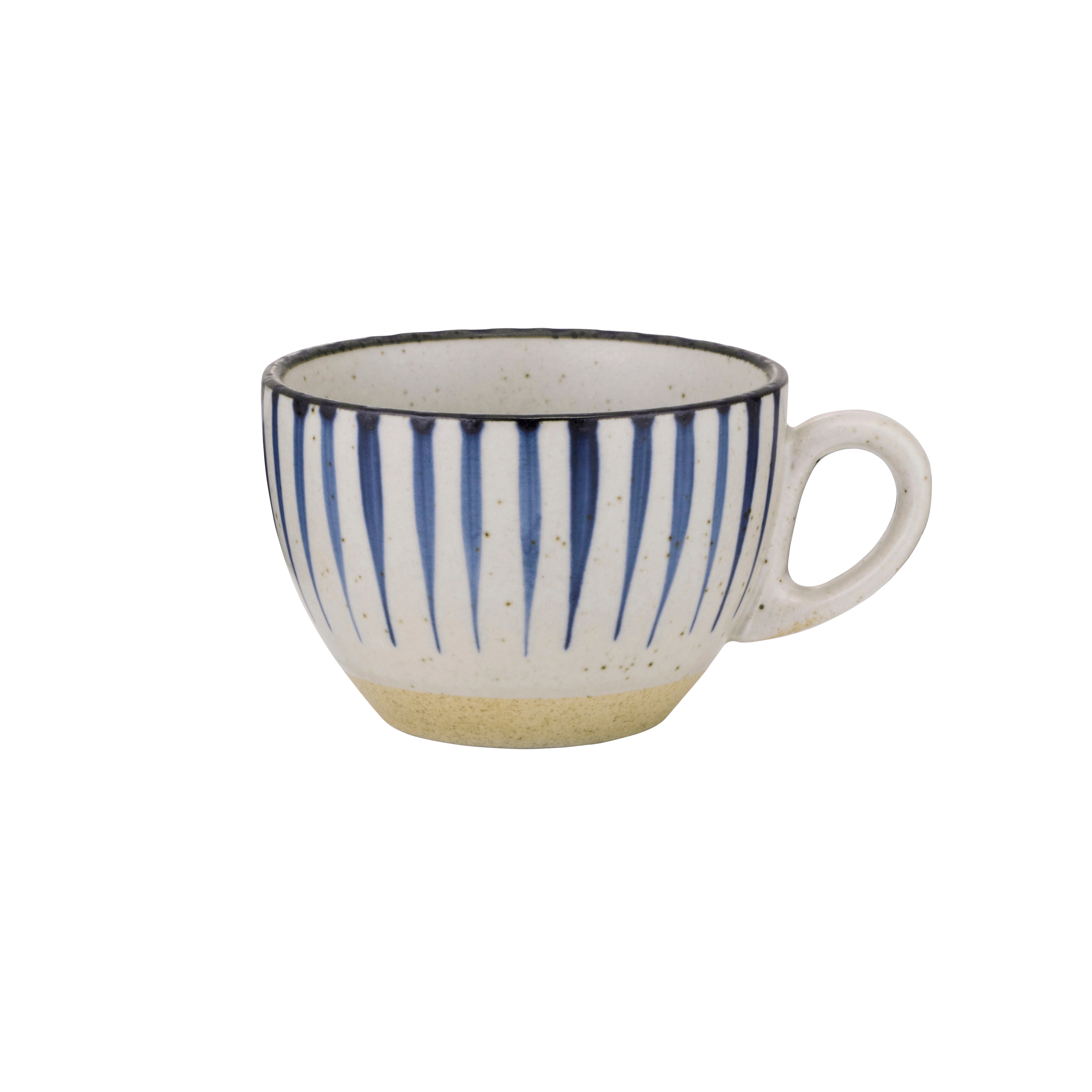 BREW POTTERY-BLUE FLAME CAPPUCCINO CUP 220mlBox of 6