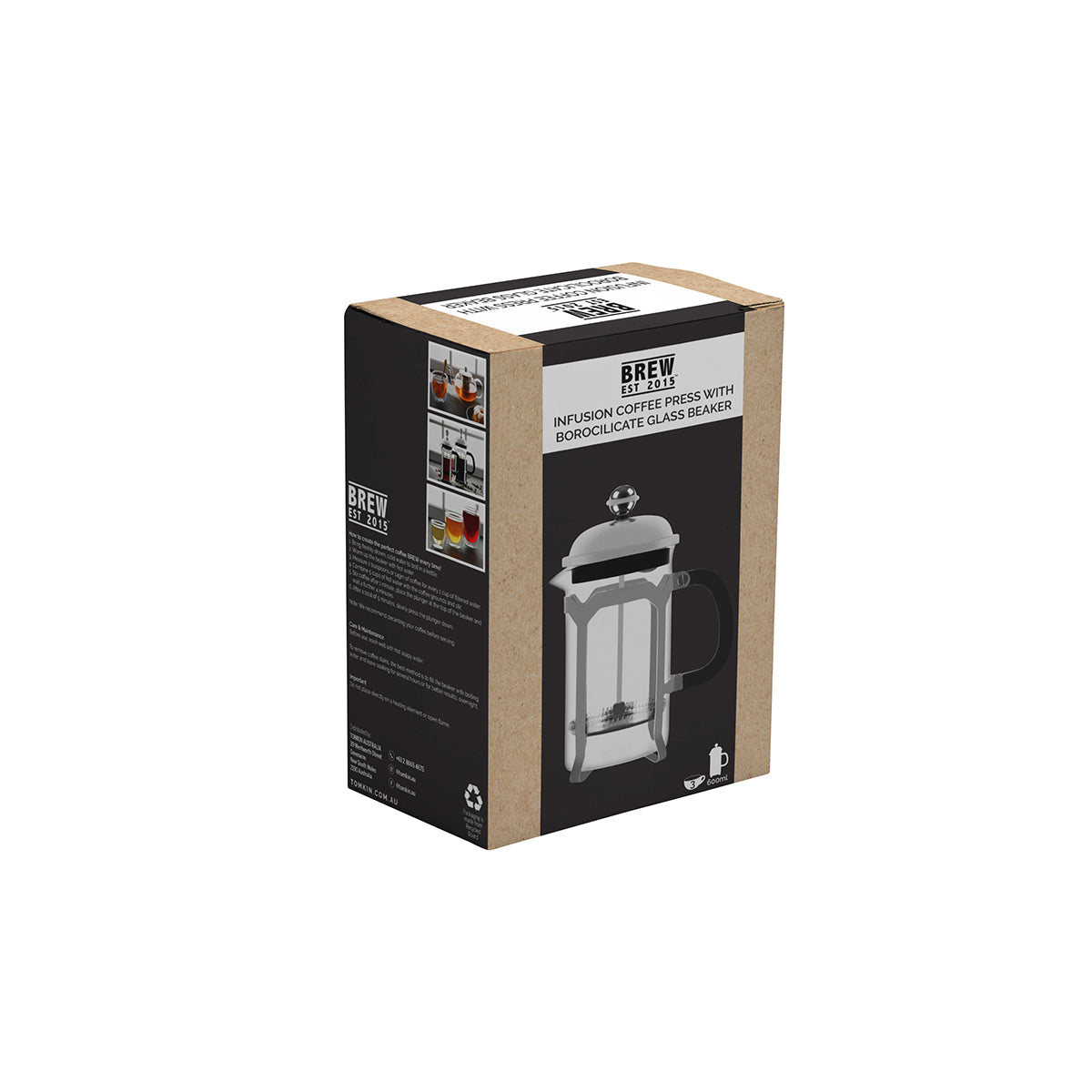 BREW INFUSION COFFEE PRESS w/ABS KNOB S/S 600ml - Hospitality Connect