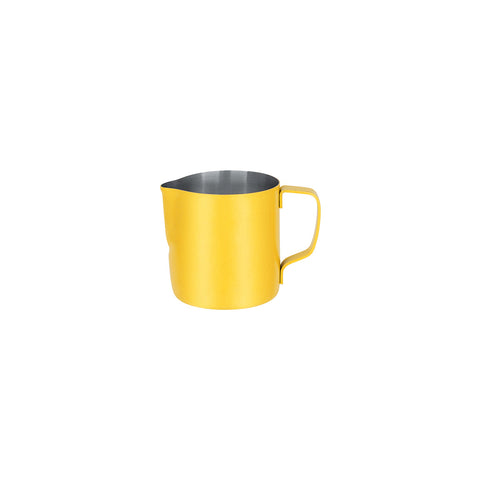 BREW MILK FROTHING JUG S/S 350ml POWDER COAT YELLOW - Hospitality Connect