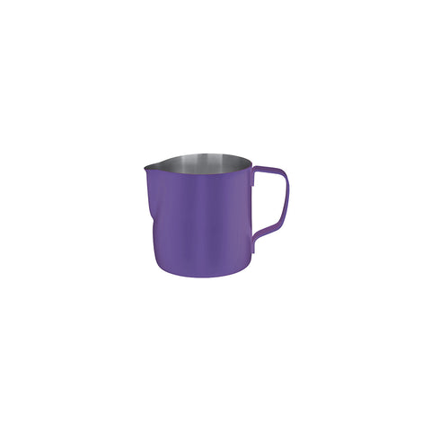 BREW MILK FROTHING JUG POWDER COATED EXTERIOR 350ml PURPLE - Hospitality Connect