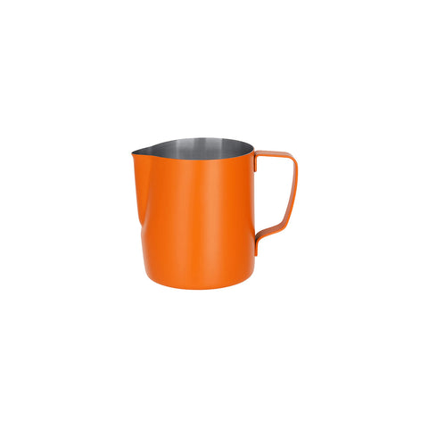BREW MILK FROTHING JUG S/S 600ml POWDER COAT ORANGE - Hospitality Connect