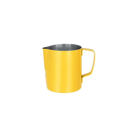 BREW MILK FROTHING JUG S/S 600ml POWDER COAT YELLOW - Hospitality Connect