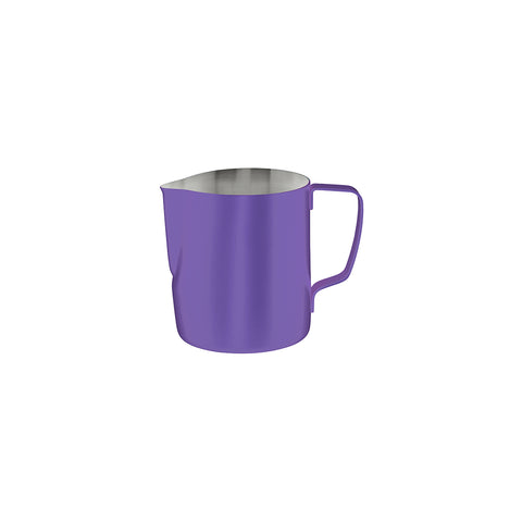 BREW MILK FROTHING JUG POWDER COATED EXTERIOR 600ml PURPLE - Hospitality Connect
